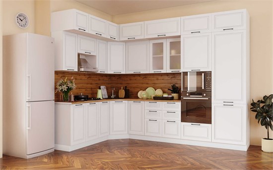 Угловая модульная кухня Аликанте 2050 х 3200 мм. 12603